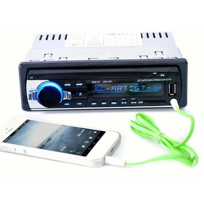 Tape Mobil Bluetooth Audio Multifungsi MP3 FM Radio - JSD-520 Car