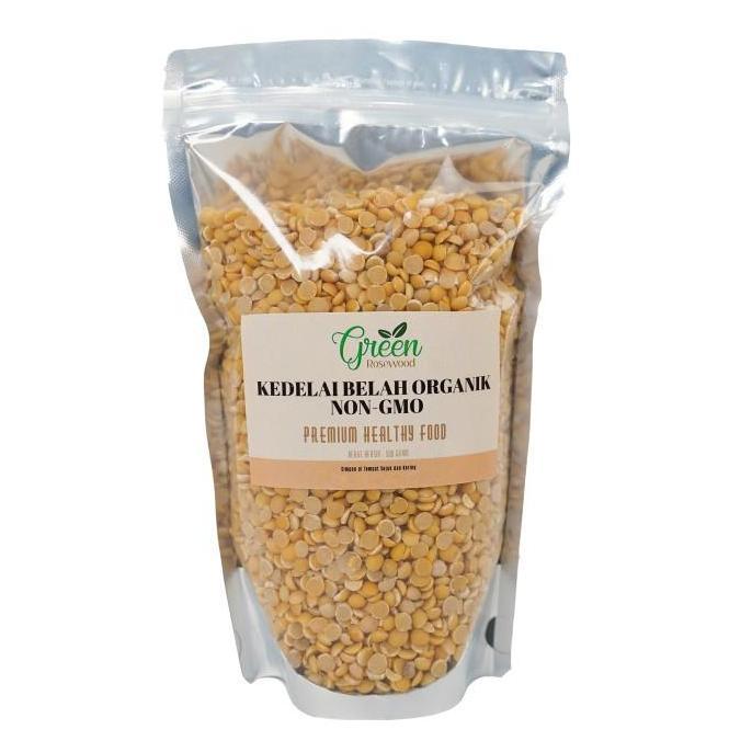 KACANG KEDELAI KUPAS ORGANIK - NON GMO 500 GR | KEDELAI NON GMO 500 GR