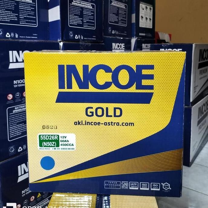 Aki mobil Cold Diesel, Timor, Kijang Kapsul Incoe gold N50Z aki basah