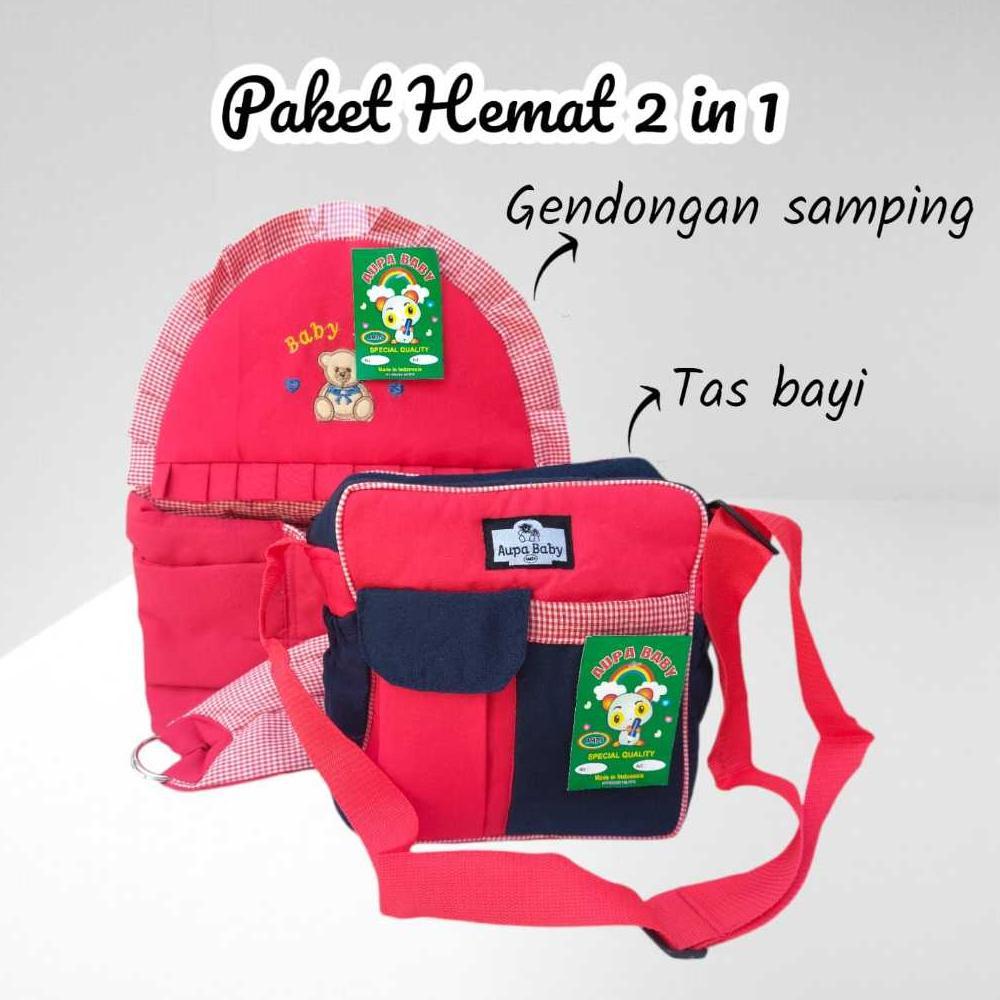 CUCI GUDANG Paket HEMAT 2 in 1 Twil Gendongan bayi Dan Tas bayi set perlengkapan bayi baru lahir new