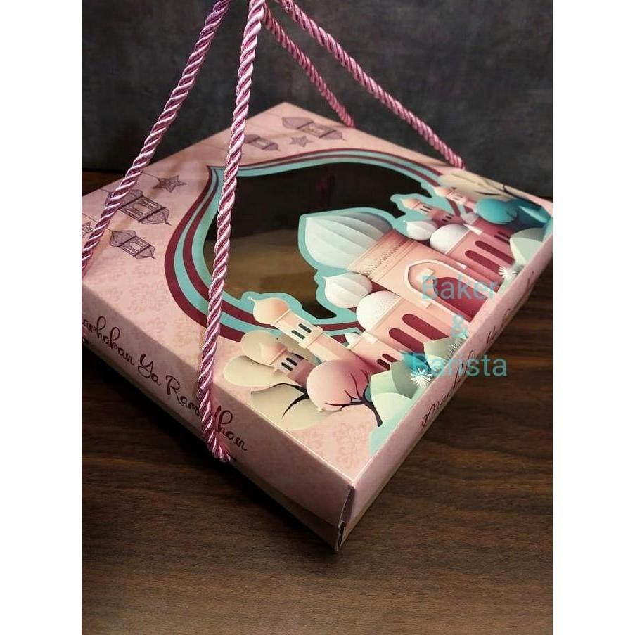 box lebaran sheela kotak brownies lebaran dus kue 20x20 kue tart lapis