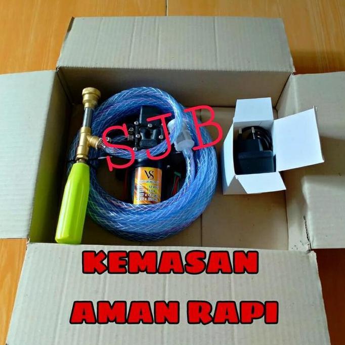 TERMURAH - Alat steam cuci motor mini Pompa dc alat cuci motor mobil ac sprayer
