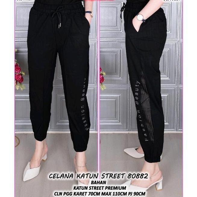 Celana Joger Wanita Import Celana Joger Wanita Import 8081 Katun Stretch