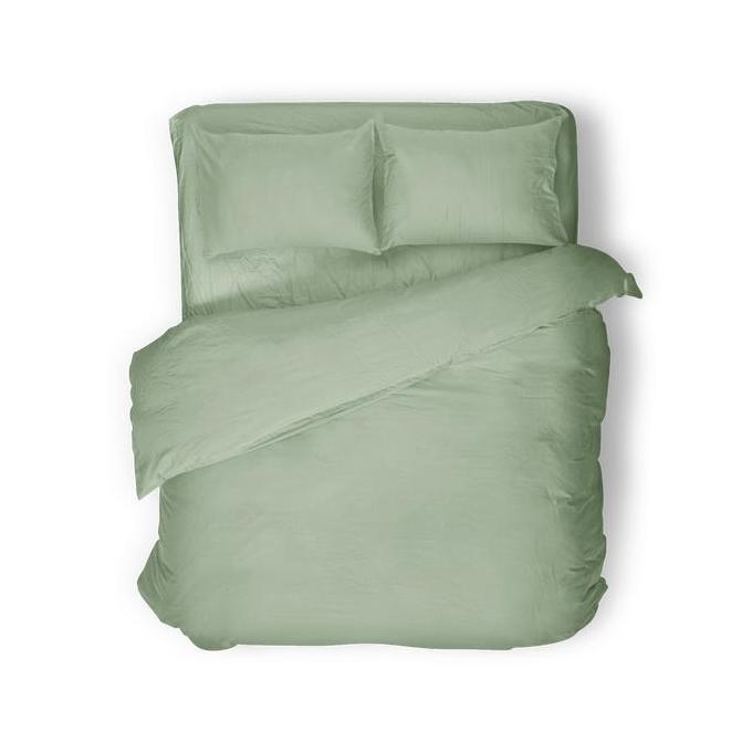 TERLARIS SPREI POLOS SAGE GREEN DISPERSE 160X200