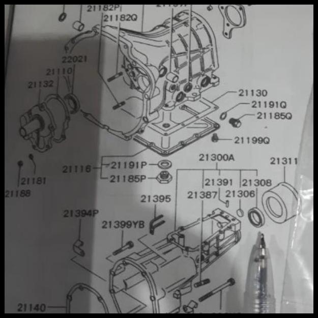 TERBARU SEAL BUNTUT TRANSMISI ASLI ORIGINAL MITSUBISHI KUDA MANUAL 
