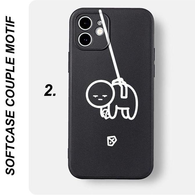 case couple type Hp Oppo all type / premium /Softcase macaron