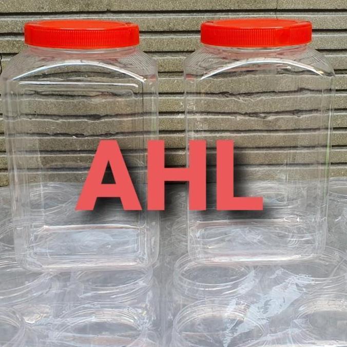 Toples Plastik 4 Liter Dengan Tutup/Toples Cupang/Toples Makanan Kue