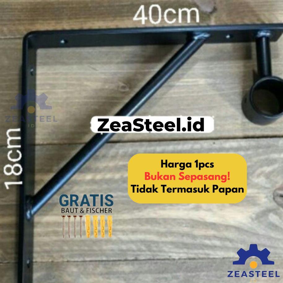 Grosir Rak Besi Breket Siku Tempel Dinding Tebal
