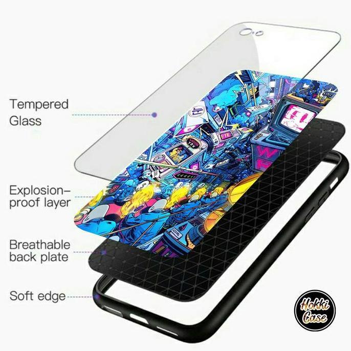 Soft Case Glass Kaca XIAOMI REDMI NOTE 10 PRO TERBARU kesing kaca Case