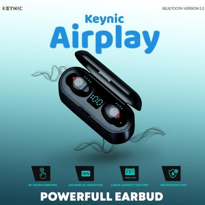 Keynic AIRPLAY Powerfull Earbuds bluetooth with mini Power Bank