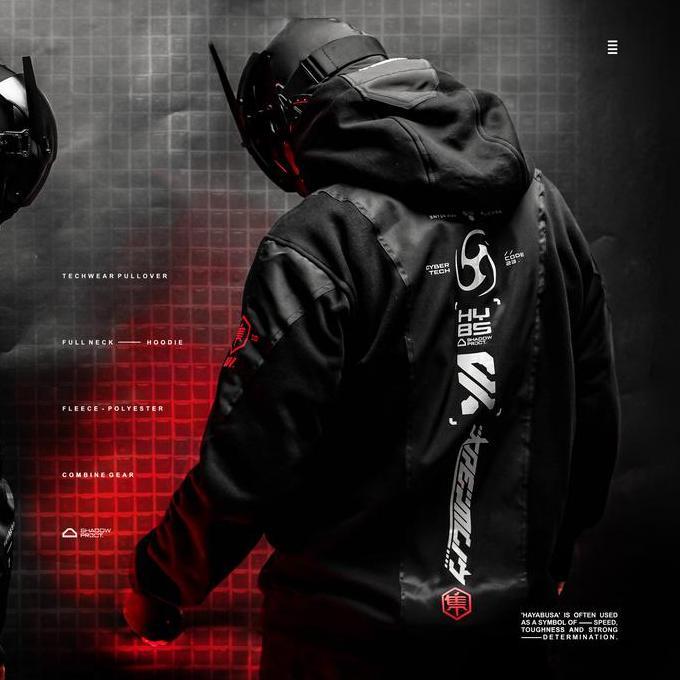 Kremlin Cyber Techwear Pullover Hoodie - Hayabusa
