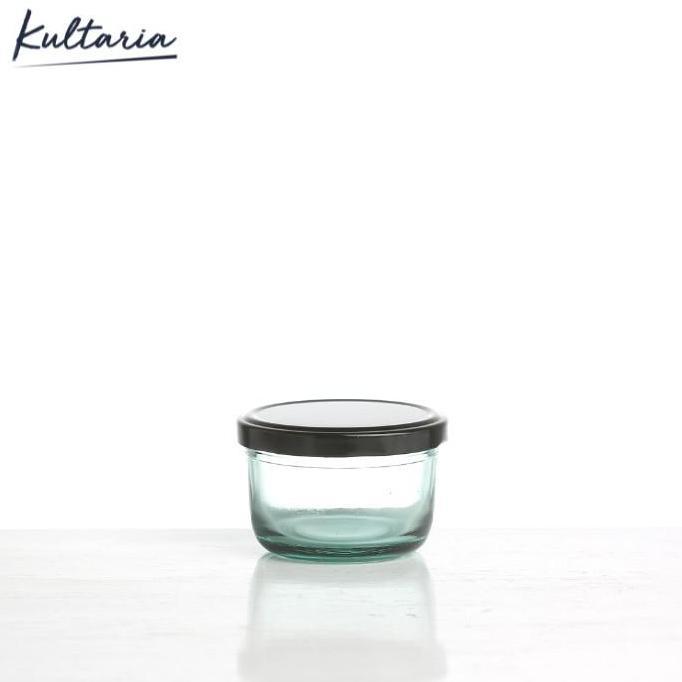 JAR TOPLES KACA BENING + TUTUP SENG, BOTOL MASON JAR 125ML SERBAGUNA