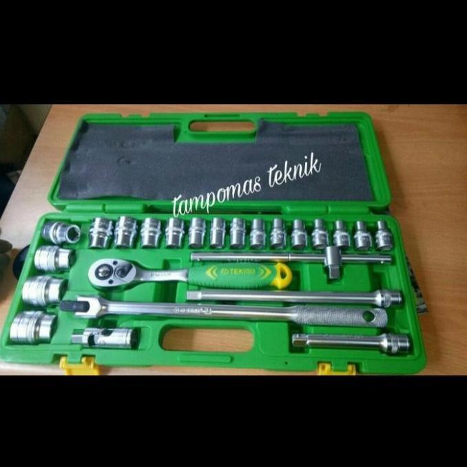 Tekiro Kunci Sok 24Pcs 8-32Mm Kunci Sok Set Tekiro 8 32 Mm Box Plastik - 12Pt Pekan Promo