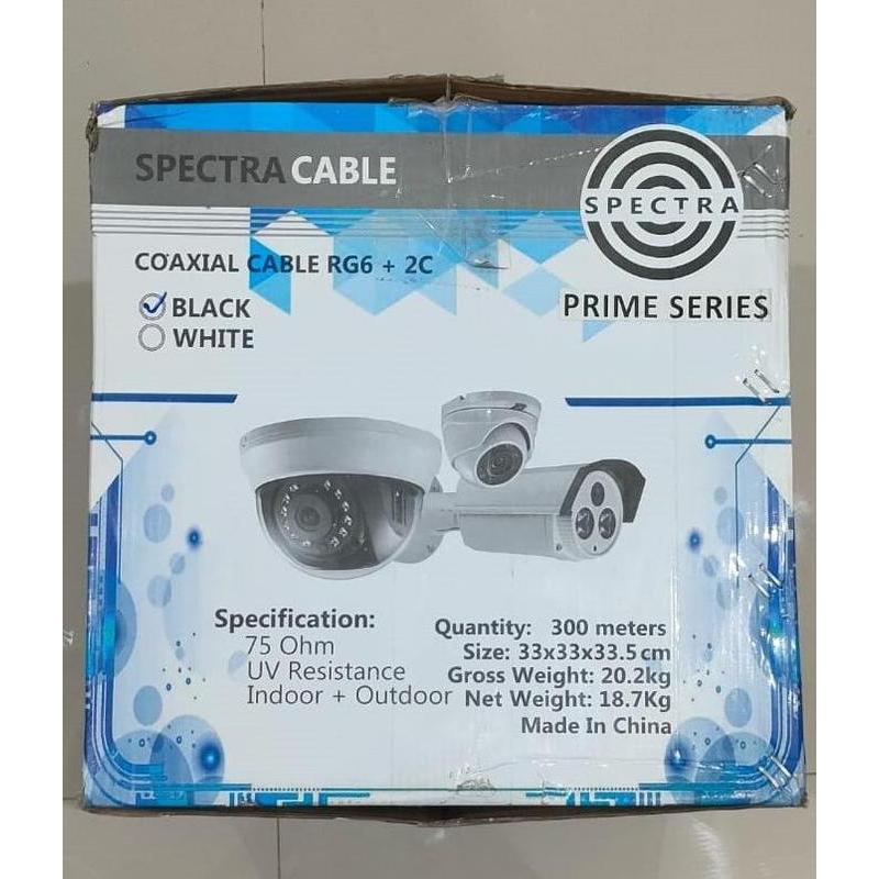Sale Kabel Coaxial Rg6 Spectra - Kabel Cctv Rg6 - Coaxial Rg6 - 100 M