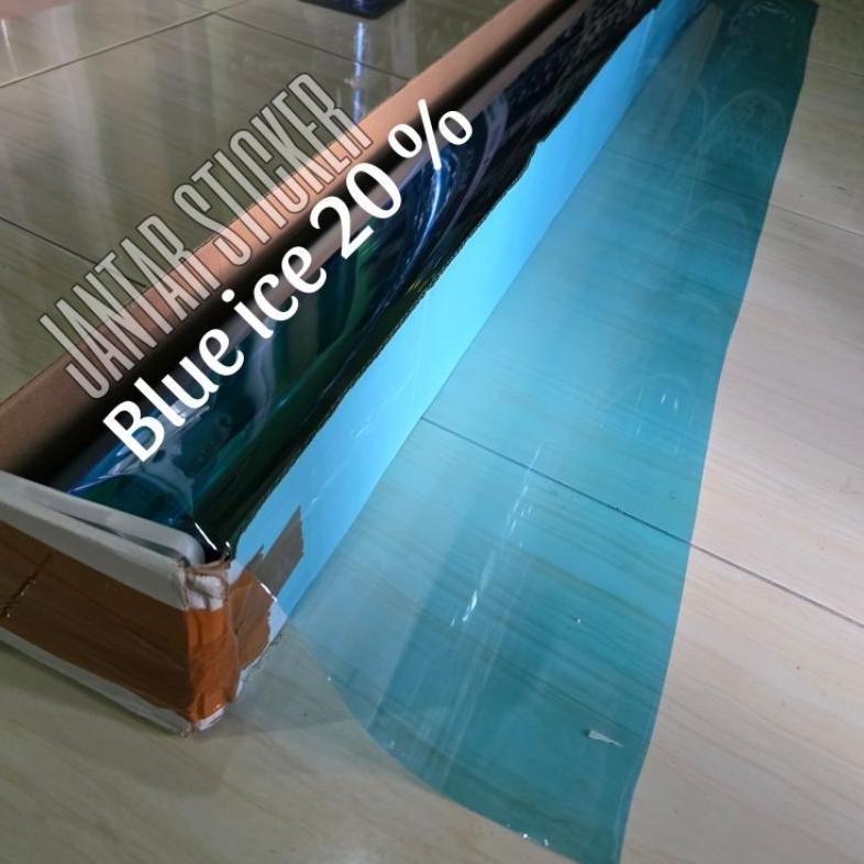 DISKON STICKER KACAFILM RIBEN BLUE ICE 20% DAN 60% LEBAR 150 CM BISA UNTUK SEMUA JENIS MOBIL KACA FI