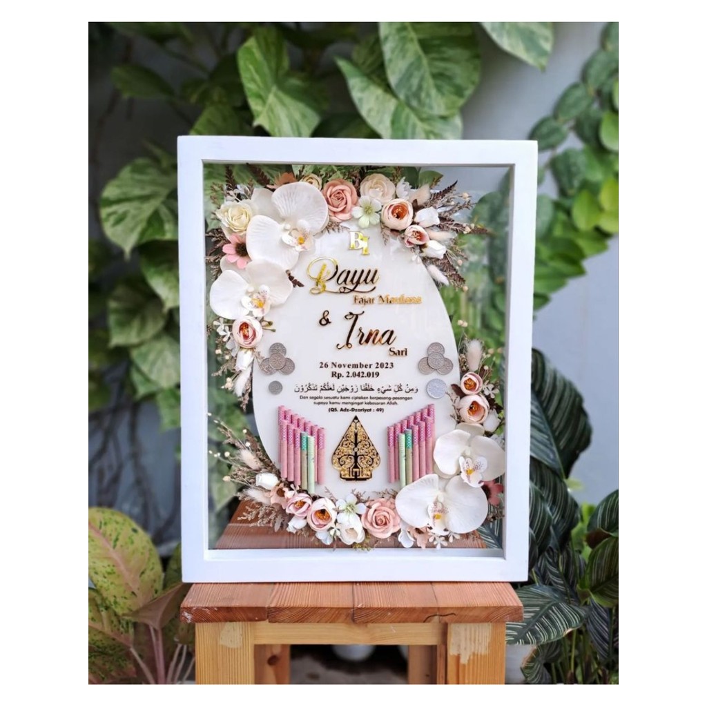 Bingkai Mahar Pernikahan Anggrek