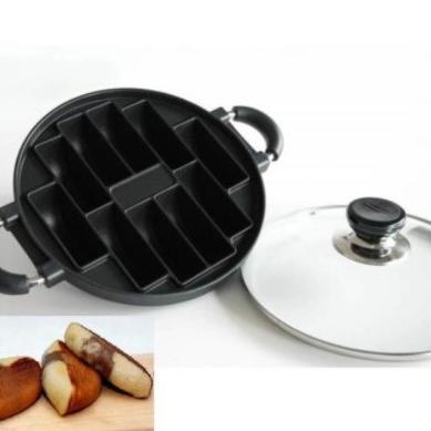 Wdm-2227 Qme-Cetakan Kue Pukis Lubang 10 / Pukis Maker Lubang 10 Tutup Kaca - Kekinian