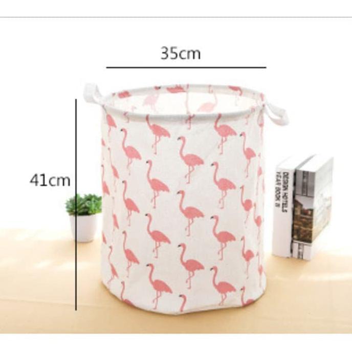 Gh-45 [Gc] Laundry Bag Keranjang Baju Pakaian Kotor Organizer Tempat Penyimpanan Motif Karakter Lipe