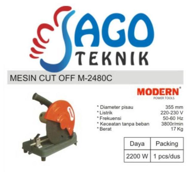 *#*#*#*#] Mesin Cut Off / Potong Besi MODERN M 2480 C / M2480C / M-2480C