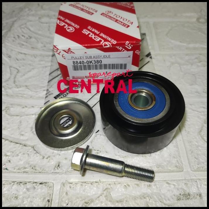 DISKON BEARING PULLEY PULLY IDLE AC TENSIONER FANBELT INNOVA HILUX BENSIN ORI 