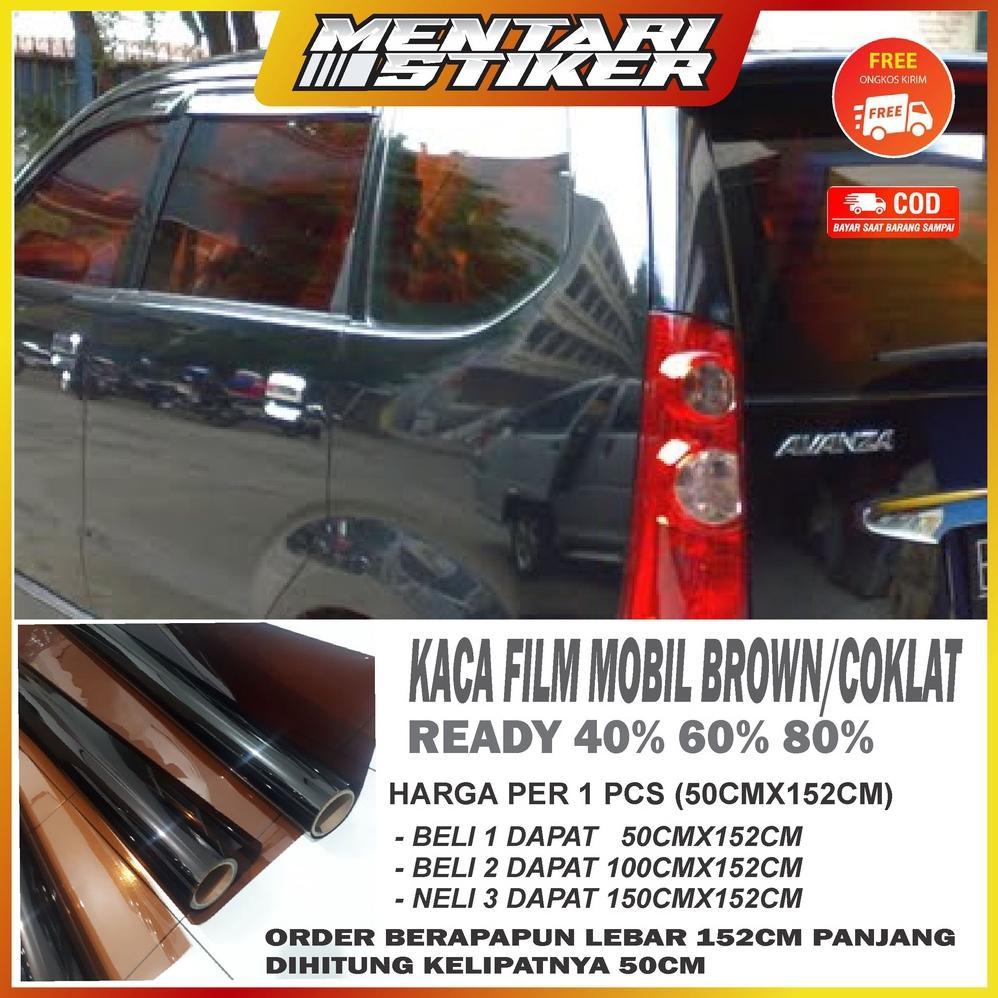 FREE ONGKIR KACA FILM MOBIL RIBEN COKLAT ANTIGORES 60-80%