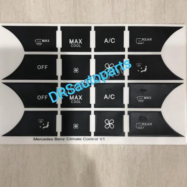Sticker Stiker Tombol W204 W212 Ac Mercy