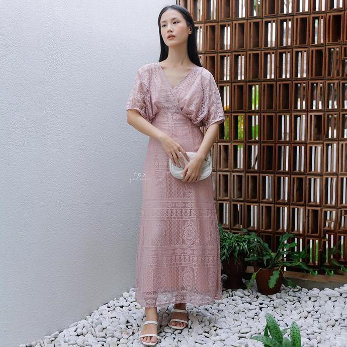 New Foxquinn - Safia Dress - Dress Wanita - Kaftan Dress Promo Lebaran