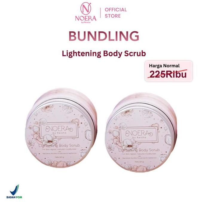 Paket 2 Pcs Noera Lightening Body Scrub