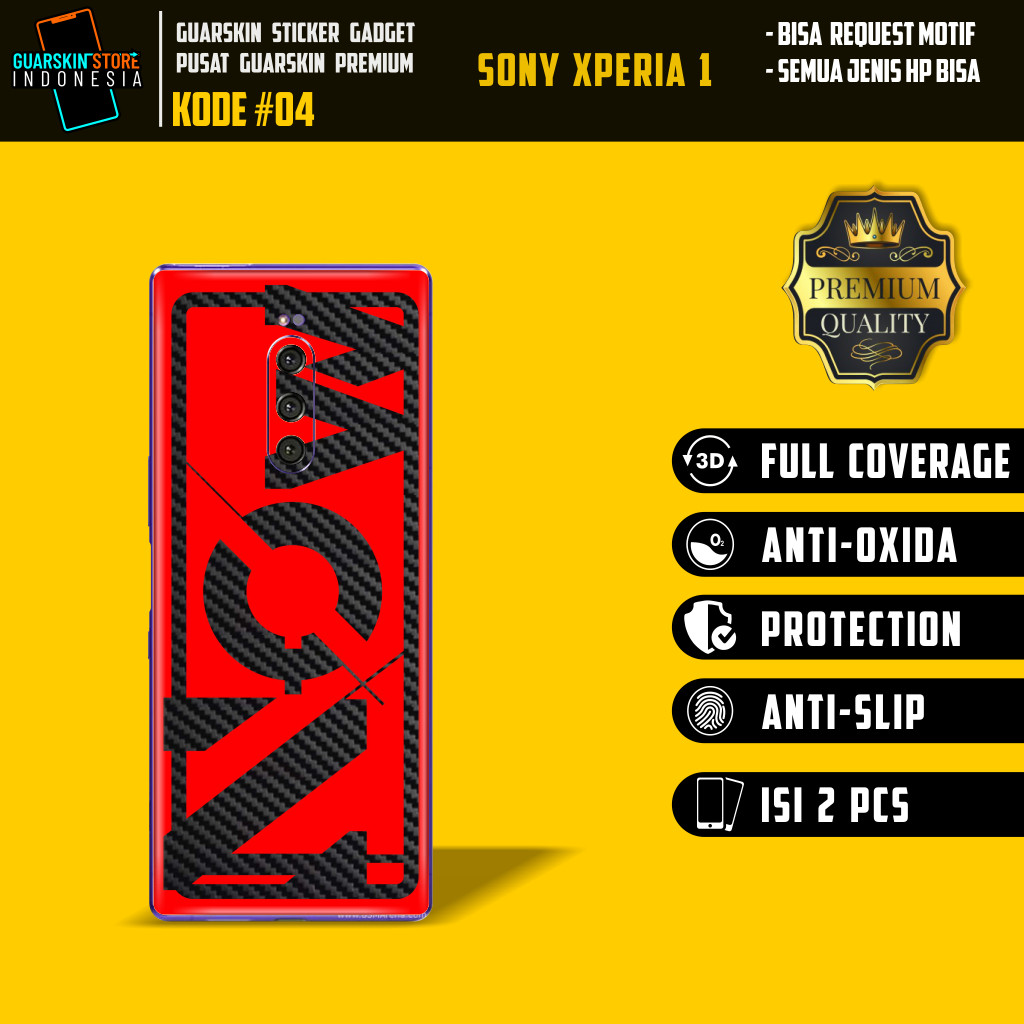 Garskin Case Sony Xperia 1 Custom Bisa COD 2Pcs