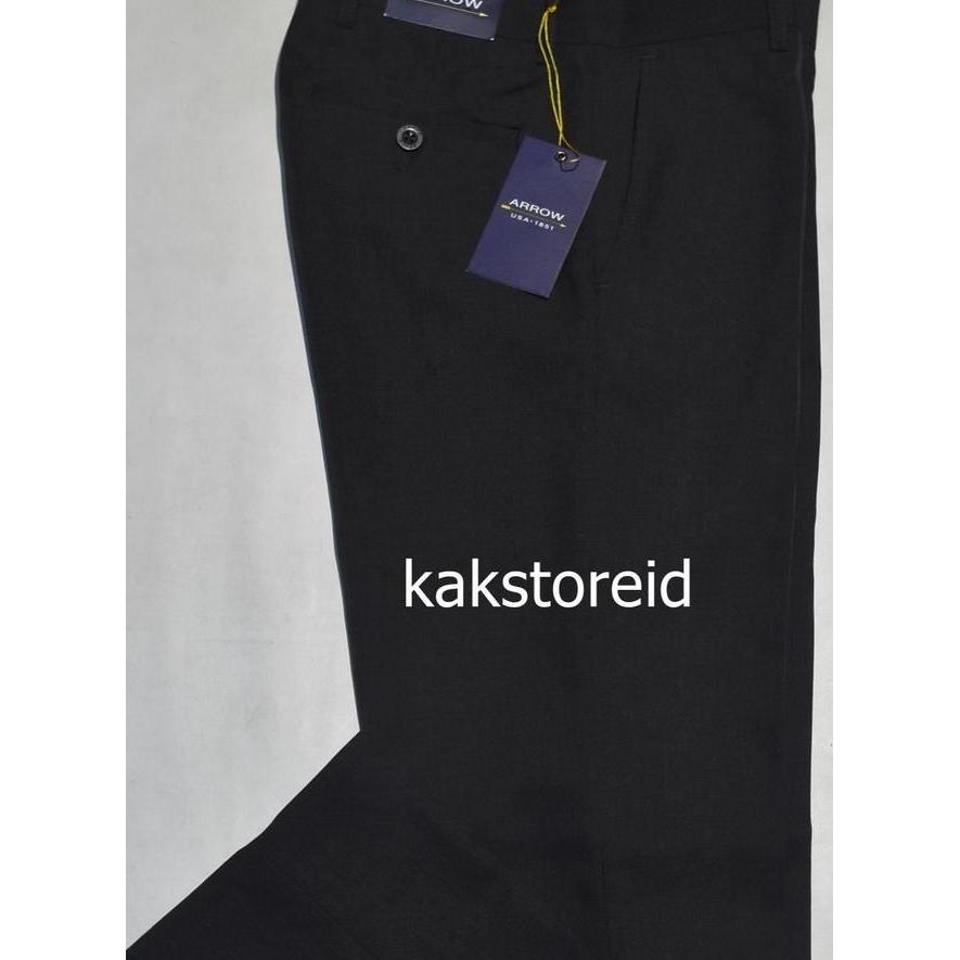 Celana Kerja Formal Celana Kerja Formal Pria Hitam Arrow Arc 34 Panjang