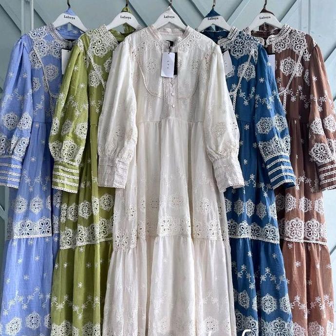 New Gamis Dubai Lfy Premium Import Bkk Promo Lebaran