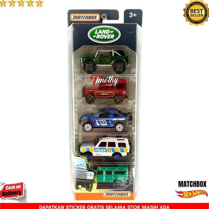 Promo Matchbox Gift Pack Land Rover SVX Discovery Defender Freelander Ninety Diskon