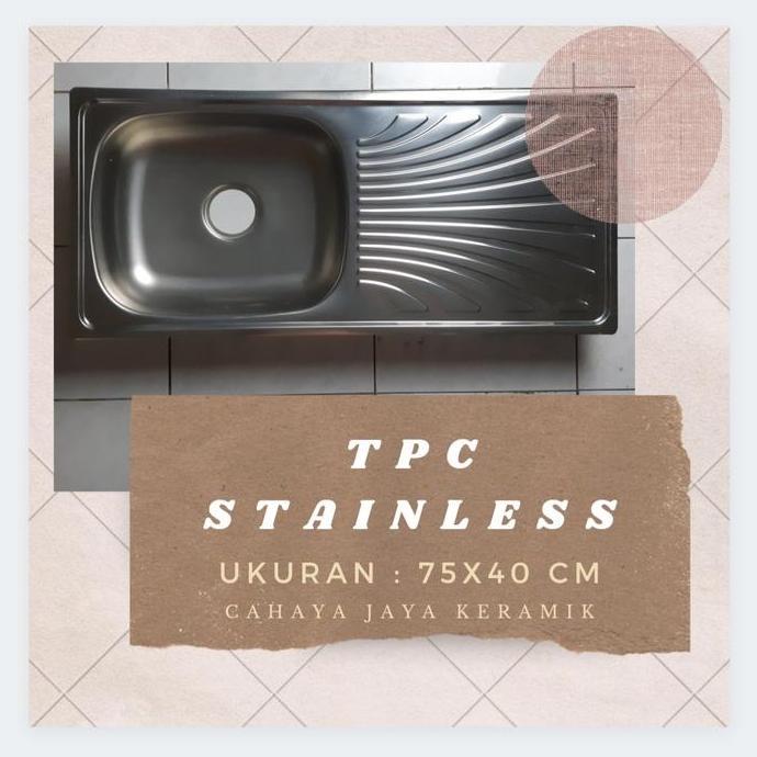 Sink tempat cuci piring 75x40cm