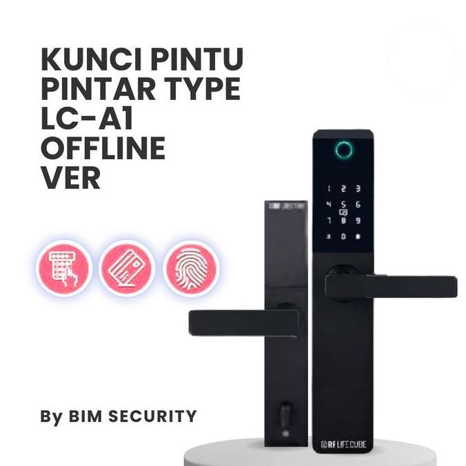 BEBAS ONGKIR - RF Lifecube Smart Doorlock/Kunci Pintu Pintar Type LC-A1 Offline Ver.