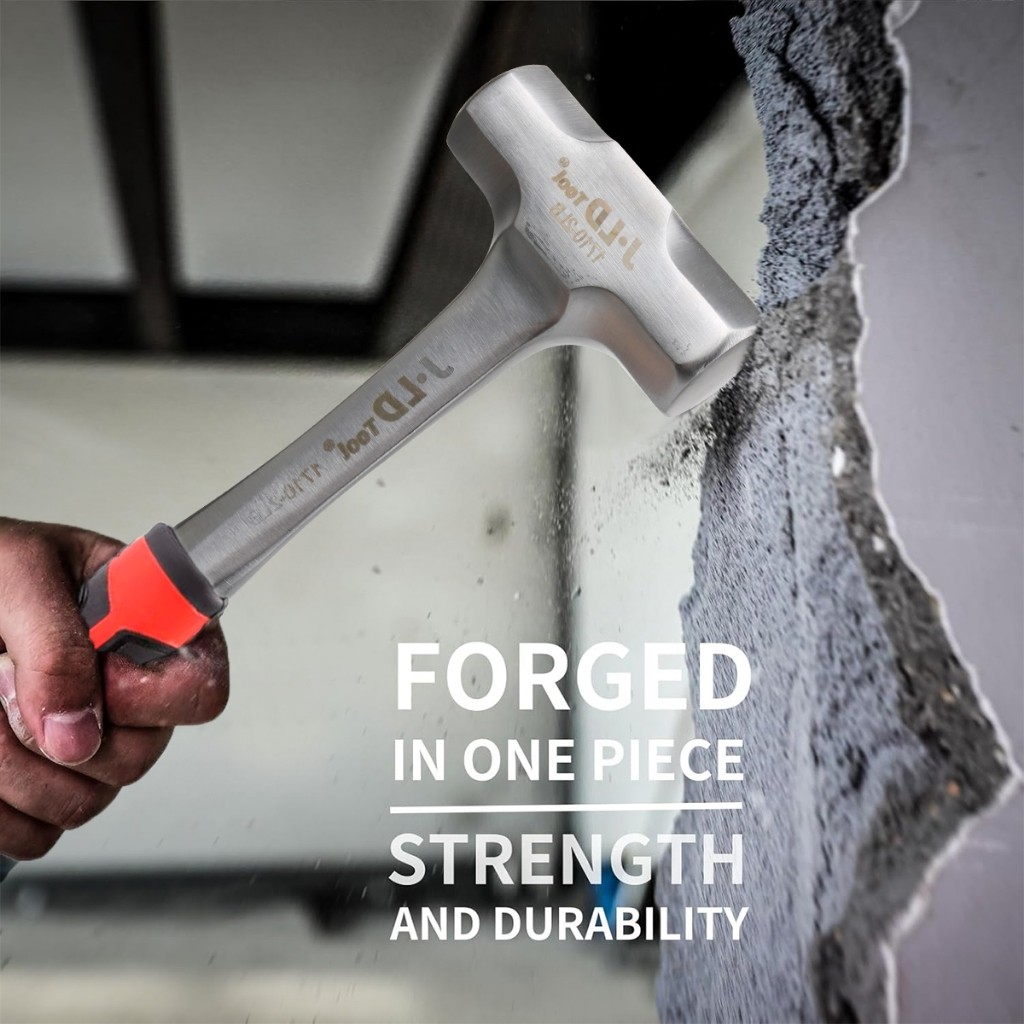 Jld Palu Batu Beton 2Lb/3Lb/4Lb Palu Besi Stoning Hammer Gagang Rubber Untuk Tembok Beton Batu