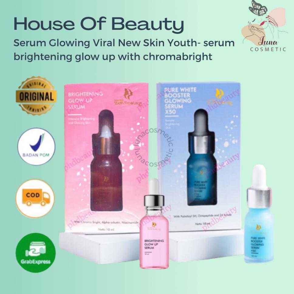 Serum Glow Viral / Serum Glow Up / Brightening Glow Up Serum Houseeofbeauty / Pure White Booster Ser