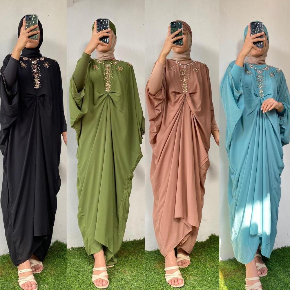 [COD] KAFTAN ALMEERA FREE INNER & TURBAN | DISKON KAFTAN PESTA MEWAH | KAPTAN CANTIK LEBARAN