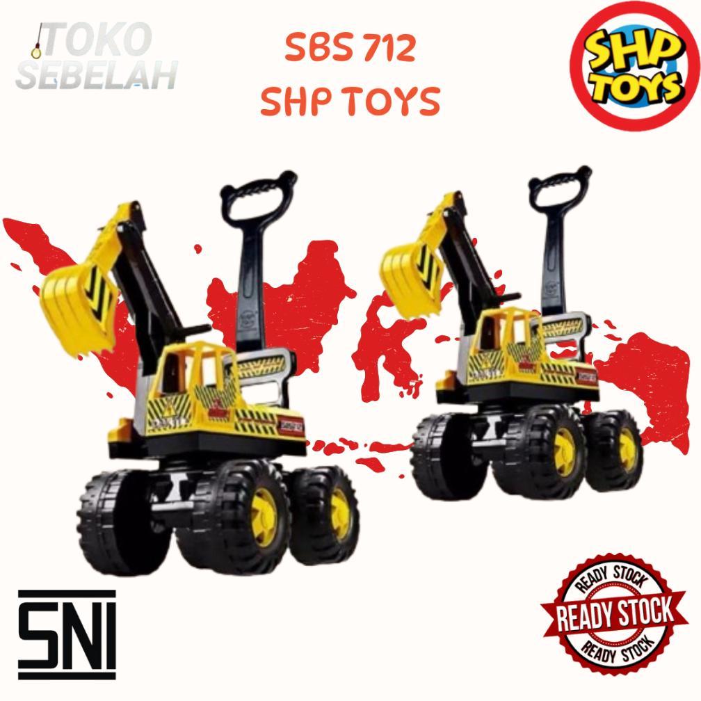 limited mainan dorong excavator beko shp sbs 712 shp toys truk keruk