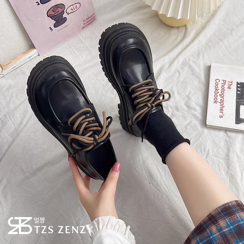 Original Tzs Zenzy Haeyeon Shoes - Sepatu Oxford Wanita - Sepatu Wedges Wanita - Sepatu Casual Wanit