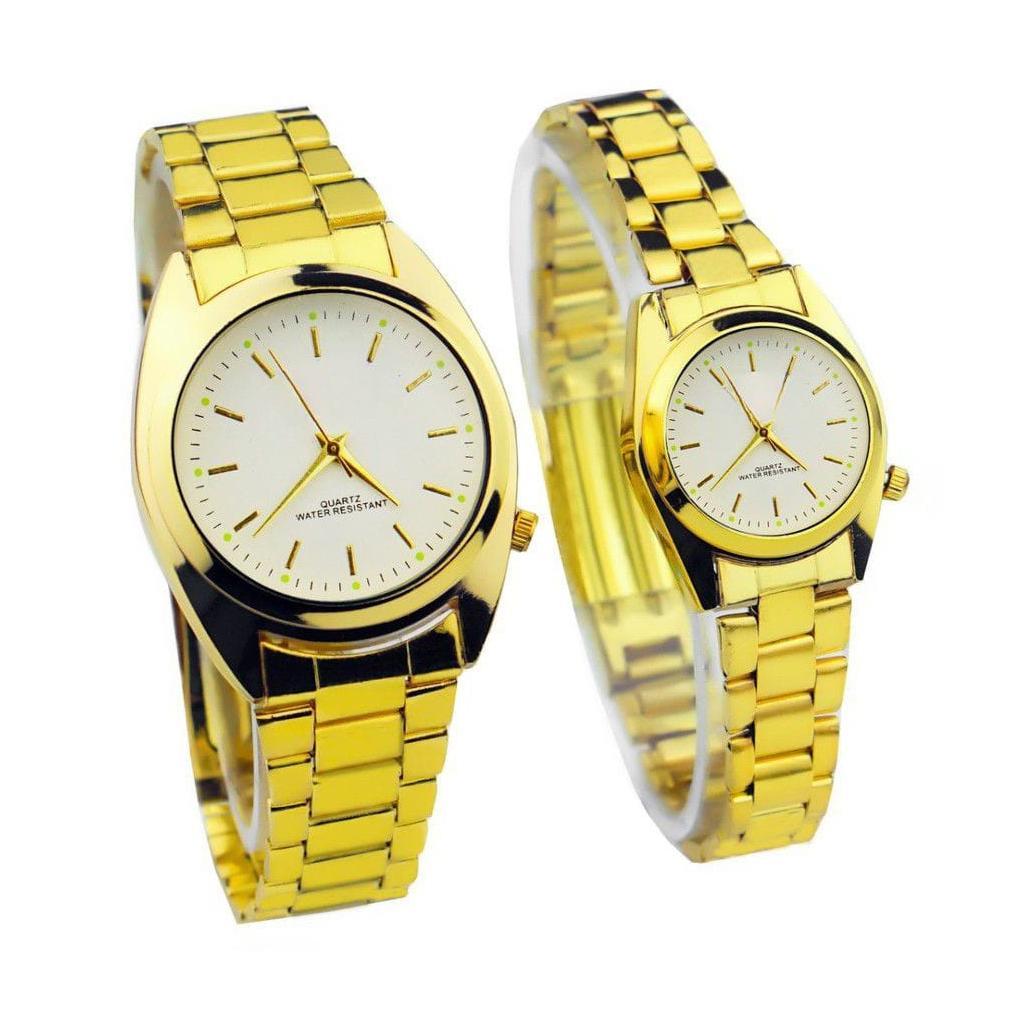 Best Seller Pa Jam Tangan Couple Murah 5 Rantai Premium Grosir Arloji Sk002
