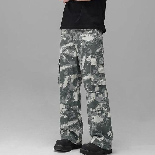 Celana Cargo Pria Panjang Baggy Kulot Kargo