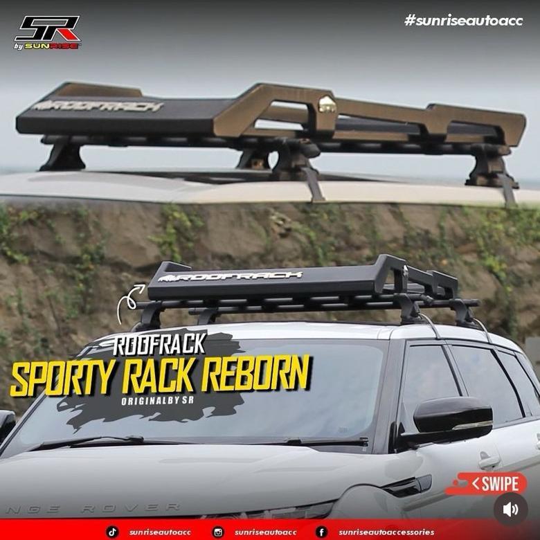 FREE ONGKIR RAK ROOFRACK ROOF RACK BAGASI ATAS RHINO SPORTY MOBIL UNIVERSAL SUNRISE SR RACK MOBIL TR