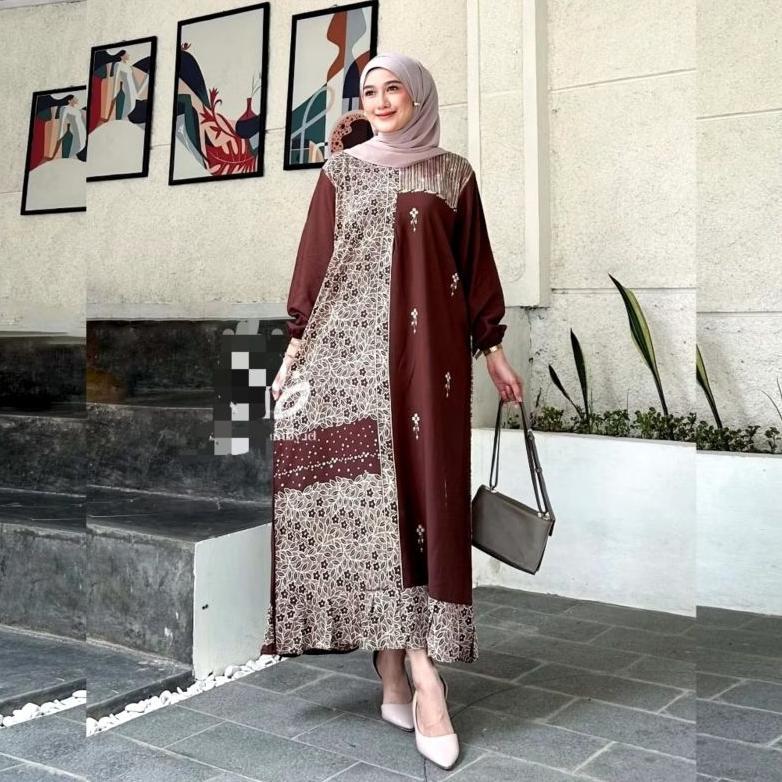 Premium Gamis Sonata Jumbo Rayon Tebal Bawah Rempel