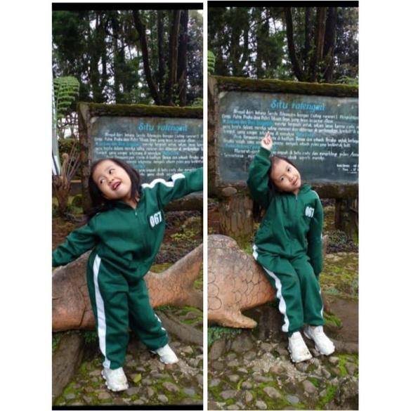 FREE ONGKIR SETELAN JAKET  SQUID GAME ANAK 2 SAMPAI 12 THN