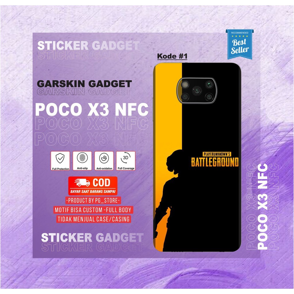 Garskin Case Poco X3 Nfc Custom Bisa COD 2Pcs