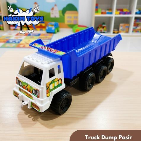TERLARIS TRUK MAINAN DUMP PASIR PLASTIK KEREN LUCU | TTP08
