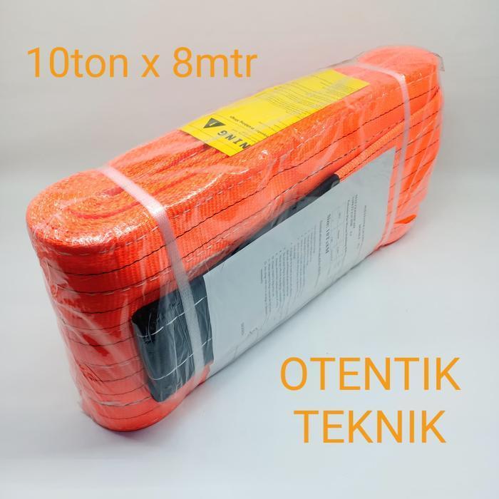 WEBBING SLING BELT 10 TON X 8 METER - TALI SABUK 10T X 8M - WEBING