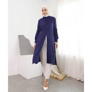 Kualitas Super Long Tunik Wanita Polosan Wanita Busui 802 Mrs3