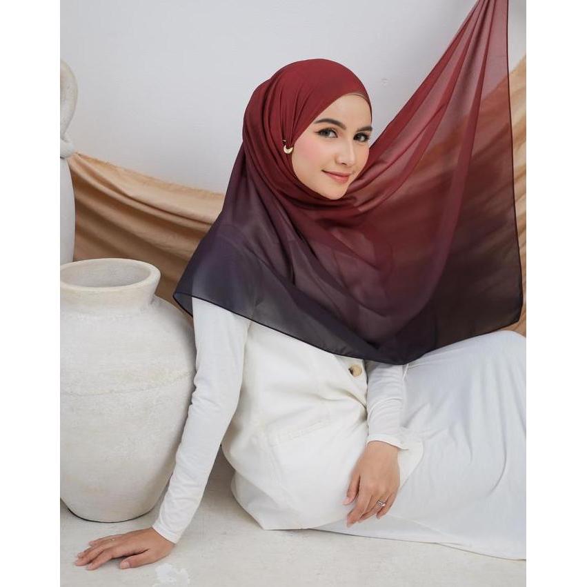 Evergrace Pashmina Gradasi (Hijab Pashmina Printing Sublime Gradasi Series) NS