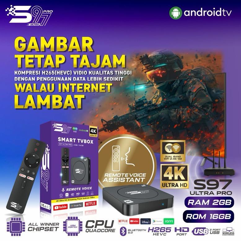 CUCI GUDANG Android TV Smart Box S97 Ultra Pro Terbaru 2025